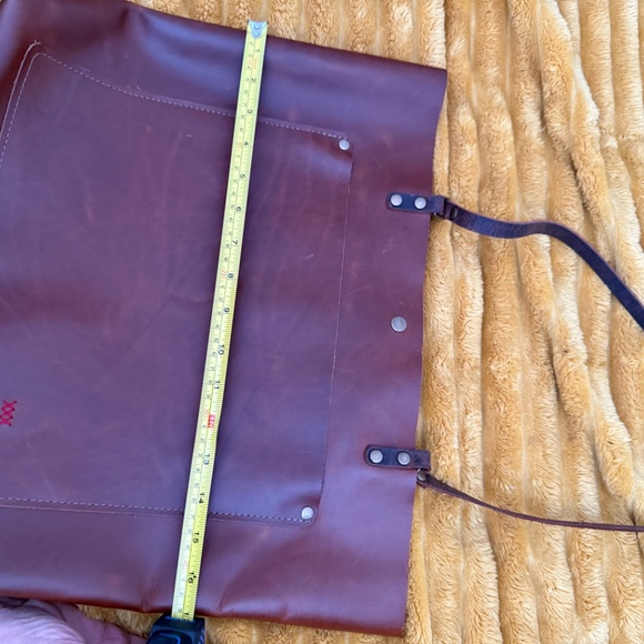 IN BLUE - Handmade Classic Leather Tote Bag | Large - Bourbon - Picture 4 of 5